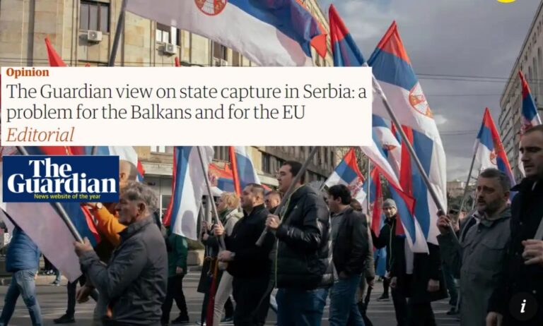 “The Guardian”: Serbia një shtet i kapur, BE vijon të heshtë